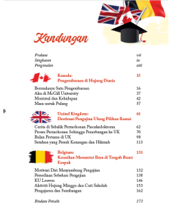 KEMBARA PASCAKEDOKTORAN DI KANADA, UNITED KINGDOM & BELGIUM - CABARAN DAN HIKMAH