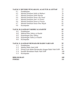 PENGANTAR PENGAJIAN HADIS