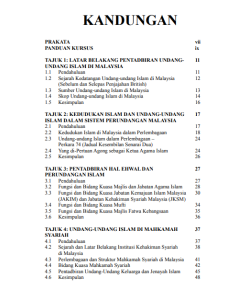 PENGANTAR PENTADBIRAN UNDANG-UNDANG ISLAM DI MALAYSIA