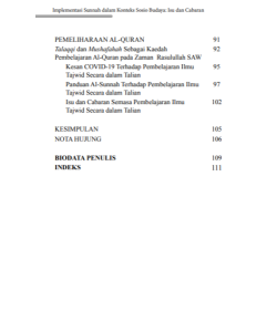IMPLEMENTASI SUNNAH DALAM KONTEKS SOSIO-BUDAYA : ISU DAN CABARAN