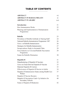 ADULT IMUNISATION: FROM RESEARCH TO NATIONAL POLICY