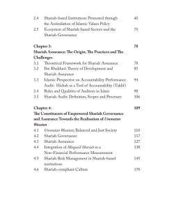 SHARIAH GOVERNANCE AND ASSURANCE: BUILDING UMMATAN WASATAN THROUGH THE EMPOWERMENT OF SHARIAH-BASED SECTORS SHARIAH GOVERNANCE AND ASSURANCE: BUILDING UMMATAN WASATAN THROUGH THE EMPOWERMENT OF SHARIAH-BASED SECTORS