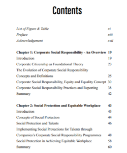 CORPORATE SOCIAL RESPONSIBILITY AND EQUITABLE WORKPLACE