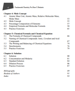 FUNDAMENTAL CHEMISTRY FOR STEM C STUDENTS