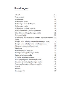 KERANGKA BAHARU PERHUBUNGAN MEDIA DI MALAYSIA
