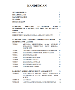 30 TEMA PELESTARIAN ALAM BERDASARKAN AL-QURAN, KOD JAWI DAN KEARIFAN LOKAL