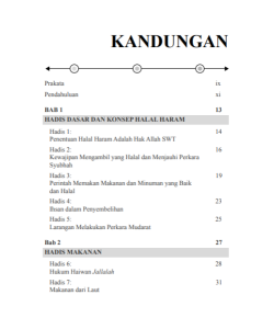 HADIS 40: HALAL HARAM DALAM PEMAKANAN DAN KEPENGGUNAAN ISLAM HADIS 40: HALAL HARAM DALAM PEMAKANAN DAN KEPENGGUNAAN ISLAM