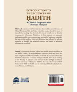 INTRODUCTION TO THE SCIENCES OF HADITH: A CLASSICAL PERSPECTIVES WITH RELEVANT EXAMPLES