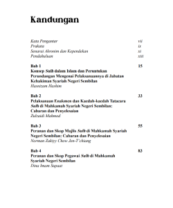 MEDIASI SULH DI JABATAN KEHAKIMAN SYARIAH NEGERI SEMBILAN