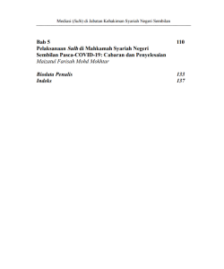MEDIASI SULH DI JABATAN KEHAKIMAN SYARIAH NEGERI SEMBILAN