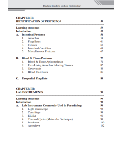 PRACTICAL GUIDE TO MEDICAL PROTOZOOLOGY