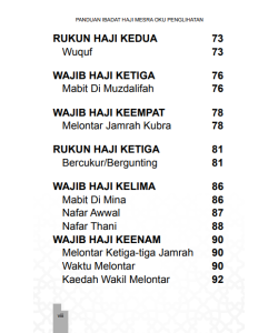 PANDUAN IBADAT HAJI MESRA OKU PENGLIHATAN PANDUAN IBADAT HAJI MESRA OKU PENGLIHATAN