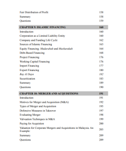 PRINCIPLES OF ISLAMIC CORPORATE FINANCE