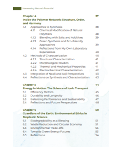 HARNESSING NATURES POTENTIAL: BIOPLASTIC MATERIAL FOR SUNSTAINABLE ENEGRY STORAGE