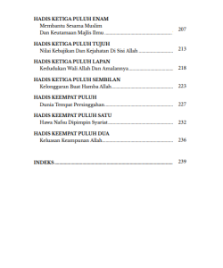 SYARAH HADIS 40 AL-NAWAWIYAH