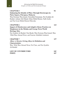 ADVANCING THE BUILT ENVIRONMENT: INSIGHTS ON URBAN AND ENVIRONMENTAL DESIGN