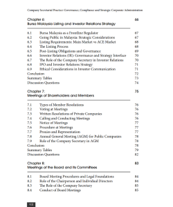 COMPANY SECRETARIAL PRACTICE: GOVERNANCE, COMPLIANCE AND STRATEGIC CORPORATE ADMINISTRATION COMPANY SECRETARIAL PRACTICE: GOVERNANCE, COMPLIANCE AND STRATEGIC CORPORATE ADMINISTRATION