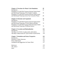 DEBT VERSUS EQUITY: PERFORMANCE FOR FINANCIAL SUSTAINABILITY DEBT VERSUS EQUITY: PERFORMANCE FOR FINANCIAL SUSTAINABILITY