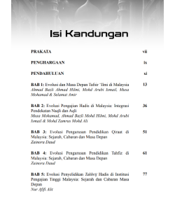 EVOLUSI ILMU PENGAJIAN ISLAM: SEJARAH, CABARAN & MASA DEPAN