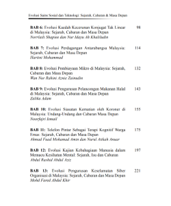 EVOLUSI SAINS SOSIAL DAN TEKNOLOGI: SEJARAH, CABARAN & MASA DEPAN