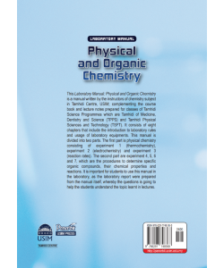 LABORATORY MANUAL: PHYSICAL AND ORGANIC CHEMISTRY