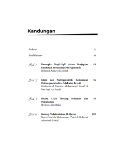 MANUSIA & MAKANAN: KAJIAN TERHADAP NUTRIGENOMIK MENURUT PERSPEKTIF AL-QURAN, HADIS DAN MANUSKRIP PERUBATAN ISLAM MANUSIA & MAKANAN: KAJIAN TERHADAP NUTRIGENOMIK MENURUT PERSPEKTIF AL-QURAN, HADIS DAN MANUSKRIP PERUBATAN ISLAM