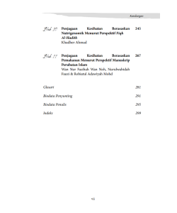 MANUSIA & MAKANAN: KAJIAN TERHADAP NUTRIGENOMIK MENURUT PERSPEKTIF AL-QURAN, HADIS DAN MANUSKRIP PERUBATAN ISLAM MANUSIA & MAKANAN: KAJIAN TERHADAP NUTRIGENOMIK MENURUT PERSPEKTIF AL-QURAN, HADIS DAN MANUSKRIP PERUBATAN ISLAM
