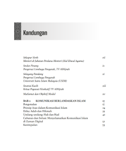MODUL LATIHAN AKADEMI SENI MEDIA ISLAM: DAKWAH, MEDIA DAN SENI - PENDEKATAN BERSEPADU BERLANDASKAN ISLAM