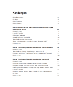 IDENTITI GENDER & ORIENTASI SEKSUAL: PERSPEKTIF AL-QURAN, SOSIOBUDAYA DAN LINGUISTIK