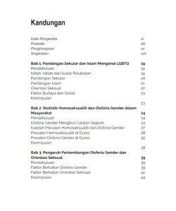 SIRI MYGIFT: IDENTITI GENDER & ORIENTASI SEKSUAL: PERSPEKTIF KESIHATAN FIZIKAL DAN MENTAL SIRI MYGIFT: IDENTITI GENDER & ORIENTASI SEKSUAL: PERSPEKTIF KESIHATAN FIZIKAL DAN MENTAL