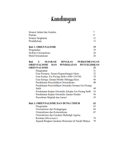 ORIENTALISME & DUNIA TIMUR