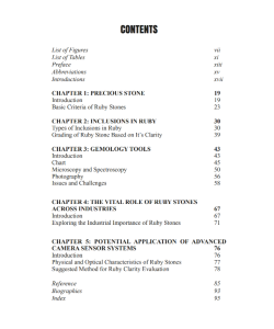 OPTICAL SENSOR: RUBY BEYOND SURFACE VALUE