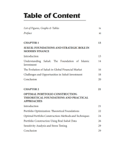 SUKUK PORTFOLIO OPTIMIZATION: MONTE CARLO SIMULATION & EFFICIENT FRONTIER ANALYSIS