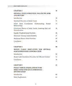 SUKUK PORTFOLIO OPTIMIZATION: MONTE CARLO SIMULATION & EFFICIENT FRONTIER ANALYSIS