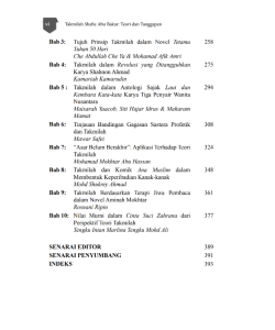 TAKMILAH SHAFIE ABU BAKAR: TEORI DAN TANGGAPAN